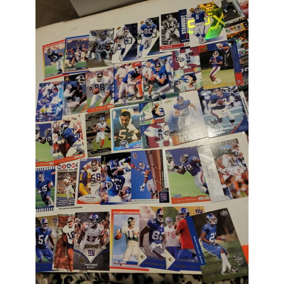 450+ Large Lot NFL Trading Cards Vintage Modern Inserts Rcs New York Giants